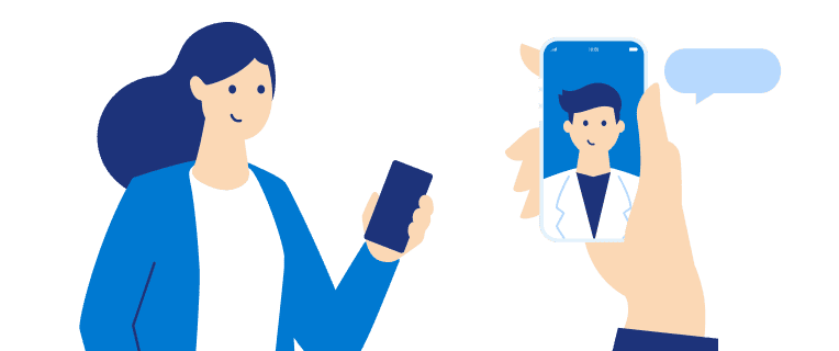 オンライン診療：オンラインで、保険診療を受けられます